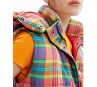 Desigual Desigual - Chaleco padded cuadros de mujer. Multicolor Talla 36