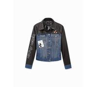 Desigual Desigual - Chaqueta biker híbrida Mickey Mouse. Talla 36