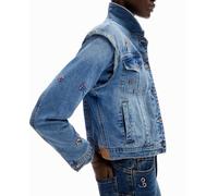 Desigual Desigual - Chaqueta vaquera trucker flores de mujer. Denim Talla 44