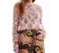 Desigual Desigual - Jersey multicolor efecto pelo. Talla 38