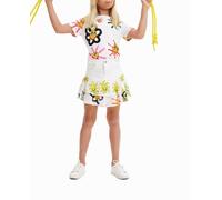 Desigual Desigual - Minifalda vaquera volantes soles de niña. Blanco Talla 7 años