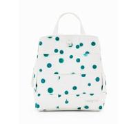 Desigual Back_New Splatter Sumy M Accesorios: Mini mochila de poliuretano, Blanco, talla única