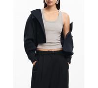 Desigual Pantalones Largos Tejidos para Mujer, Negro, S
