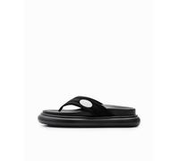 Desigual Sandalias de tela para mujer 4 Woman Block, Negro -, 38 EU