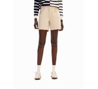 Desigual Desigual - Shorts vaqueros lisos. Crudo Talla 38