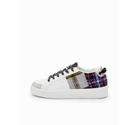 Desigual Desigual - Sneakers patch tartán. Talla 38