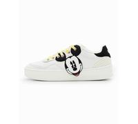 Desigual Desigual - Sneakers retro Mickey Mouse de mujer. Blanco Talla 39