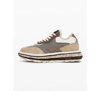 Desigual Desigual - Sneakers runner patch de mujer. Beige Talla 37