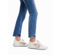 Desigual Desigual - Sneakers runner transparencias de mujer. Blanco Talla 39