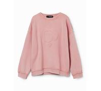 Desigual Desigual - Sudadera imagotipo relieve de niña. Rosa Talla 38