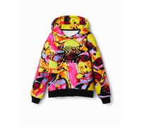 Desigual Sweat_Azul 2000 Black Sudadera, Negro, S para Niñas