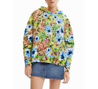 Desigual Desigual - Sudadera oversize floral de mujer. Verde claro Talla 38