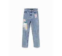 Desigual Desigual - Vaquero Straight cropped japonés. Talla 38
