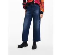 Desigual Pantalón Vaquero Largo para Mujer Jeans, Azul, 40