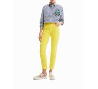 Desigual Desigual - Vaqueros Straight de mujer. Amarillo Talla 40