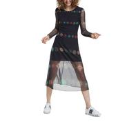 Desigual Desigual - Vestido estampado. Talla 34 - VERDADERO