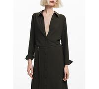 Desigual Desigual - Vestido largo camisa de mujer. Kaki Talla 40