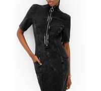 Desigual Desigual - Vestido midi denim de mujer. Negro Talla 40