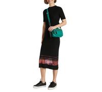 Desigual Desigual - Vestido midi en tejido plisado estampado. Negro Talla 36