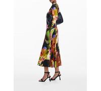 Desigual Desigual - Vestido midi estampado M. Christian Lacroix de mujer. Oro Talla 38