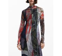 Desigual Desigual - Vestido midi tul estampado de mujer. Multicolor Talla 40