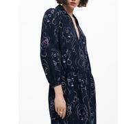Desigual Desigual - Vestido mini caras de mujer. Azul marino Talla 38