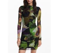 Desigual Desigual - Vestido mini estampado M. Christian Lacroix de mujer. Kaki Talla 42