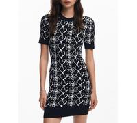 Desigual Desigual - Vestido mini estampado M. Christian Lacroix de mujer. Negro Talla 40