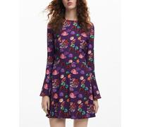Desigual Desigual - Vestido mini flores M. Christian Lacroix de mujer. Lila Talla 36