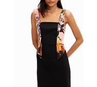Desigual Desigual - Vestido mini orquídeas M. Christian Lacroix de mujer. Negro Talla 44
