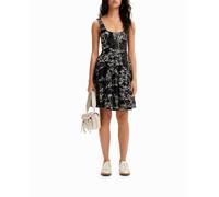 Desigual Desigual - Vestido tirantes skater de mujer. Negro Talla 38