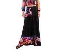Desigual Falda Fal_le Mans para Mujer, Negro, S