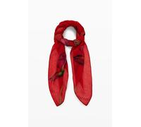 Desigual Fiore Rectangle Foulard Orange