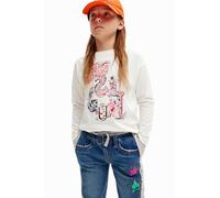 Desigual Girl Knit T-Shirt Long Sleeve, Camiseta Chicas, 3/4