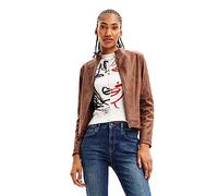 Desigual Jacket_Toronto Woman Woven PU Coat, marrón, XXL Mujeres