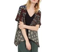 DESIGUAL Jamil Jersey Mujer 2en1 Tejido Cuello Pico Gasa Asimétrica