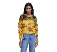 Desigual JERS_Adak Pullover Sweater, Amarillo, S Women's