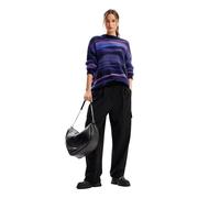 Desigual Jersey de Punto Plano para Mujer Sudadera, Rojo, L