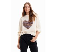 Desigual Jers_Cory 1000 White Sudadera Mujer (Pack de 1)