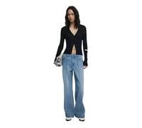 Desigual JERS_Ginebra Pullover Sweater, Negro/Blanco, XS Women's
