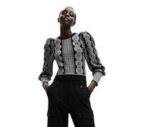 Desigual Jers_Kafka 2000 Black Suéter, Negro, XL para Mujer