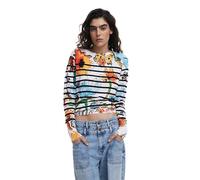 Desigual JERS_LEKNES Sweatshirt, Blanco, XL Women's