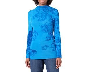Desigual JERS_Ottawa Pullover Sweater, Turquesa, M Women's