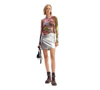 Desigual Jersey de Punto Plano para Mujer Sudadera, Material de Acabados, M