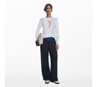 Desigual Jersey fino trazos flores 25WWJF33-1000 M