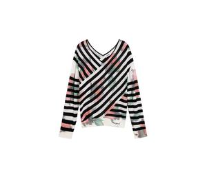 Desigual Jersey jade / rojo claro / negro / blanco S jade / rojo claro / negro / blanco