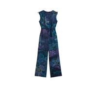 Desigual Jumpsuit aqua / azul oscuro / amarillo / verde / lila XL aqua / azul oscuro / amarillo / verde / lila