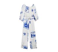 Desigual Jumpsuit azul / blanco XL azul / blanco