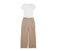 Desigual Jumpsuit marrón / blanco S marrón / blanco