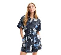 Desigual Jumpsuit_napoles Pantalones, Azul, XL para Mujer